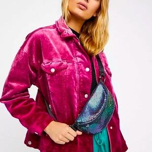 NWT Metallic Free People Fanny Pack Crossbody